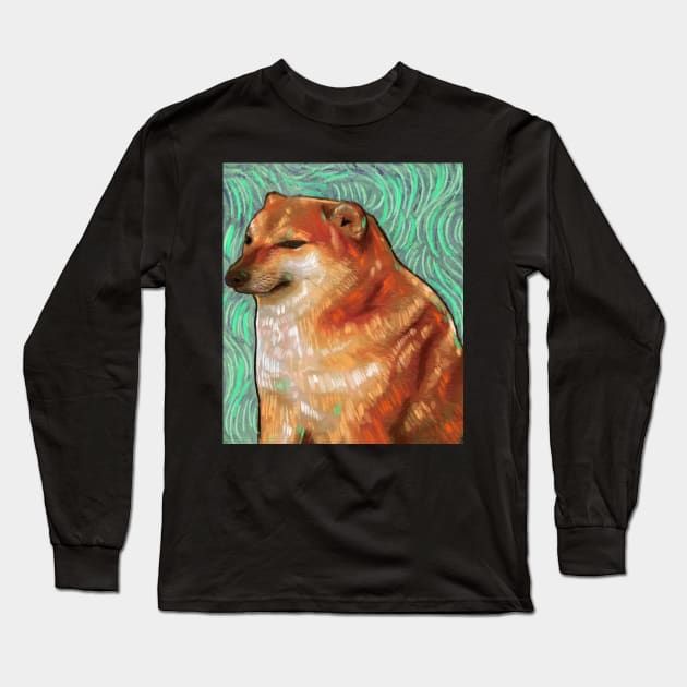 Van Cheems Long Sleeve T-Shirt by absolemstudio